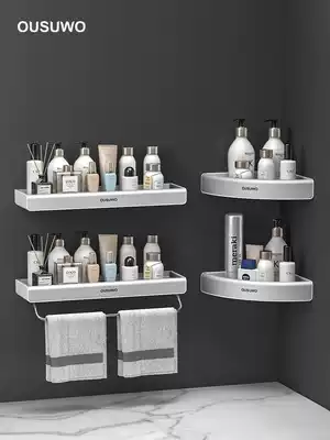 Bathroom rack toilet toilet toilet wash table Triangle Storage Set bath non-perforated wall-mounted dressing room