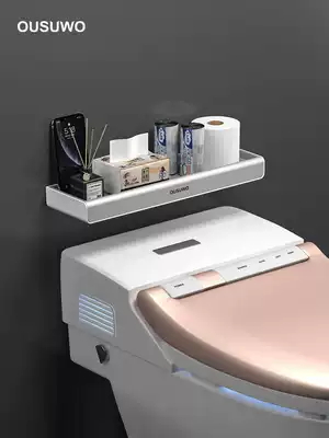 Toilet shelf above the toilet holder bathroom wall hanging multi-function non-punching table toilet storage layer shelf