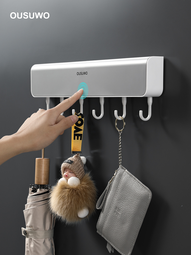 Door back hook Punch-free wall hanger Bedroom door pylons Wall shelf Clothes hoodie hook