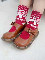 To Alice S1726 Original Peach Rabbit Couple Series Socks