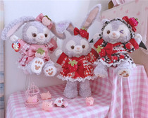 (To Alice) S1247 Original Star Delu Strawberry plaid and wind small yukata baby clothes