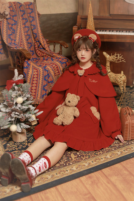 taobao agent Genuine cute three dimensional woolen coat, with little bears