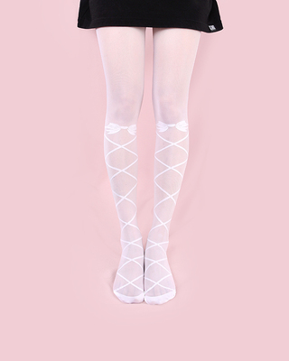 taobao agent [To Alice] S1098 is a white -handed strap bow Lolta Bai soft girl socks