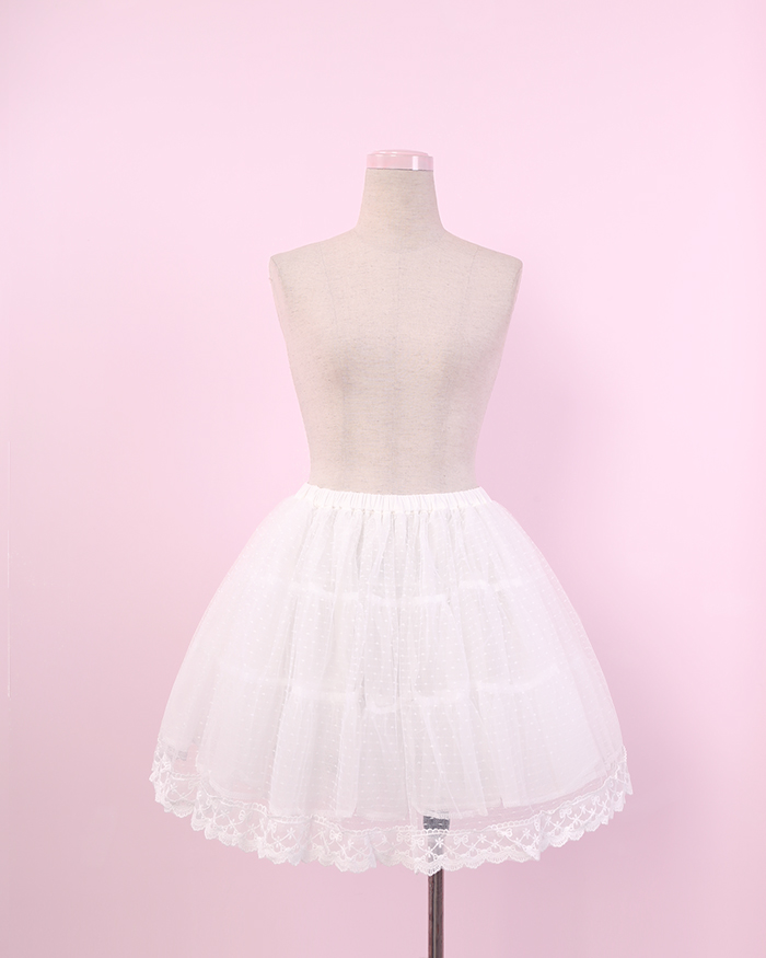 (To Alice) C968-Lace mesh everyday small skirt support