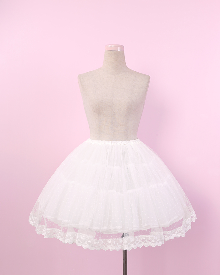 (To Alice) L077-lolita gorgeous violent mesh round skirt support