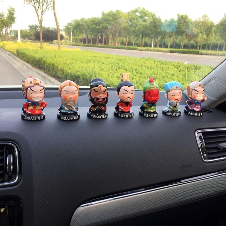 Fengyatang mini Three Kingdoms doll Creative car decoration Car interior decoration Cute doll doll interior car decoration
