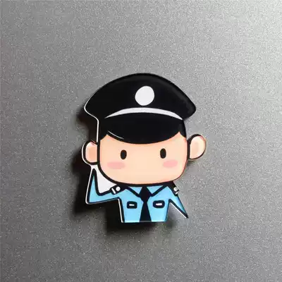 police public security sister female police small items refrigerator stickers Cartoon message board stickers Decorative magnets Event gifts