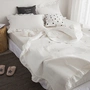 Bông xuất khẩu chăn bông trải giường ba mảnh thêu năm cánh sao Hàn Quốc có thể được sử dụng như một tấm nệm giường ga giường cưới