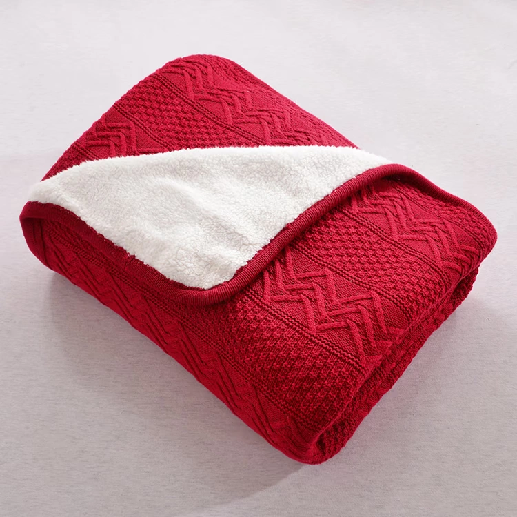 thường tối giản đặc biệt cộng với dày nhung đan chăn cashmere điều composit thảm nap chăn không khí chăn chăn len - Ném / Chăn chăn lông cừu giá rẻ