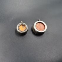 Tibetan hand-engraved copper mini version of small Gwu boxed Tibetan clothes hanging ornaments Buddha Beads pendant Tibetan totem