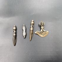 Tibetan culture play Tibetan hand-carved five-strand King Kong magic pestle pubba pestle knife device Buddha beads accessories back Cloud