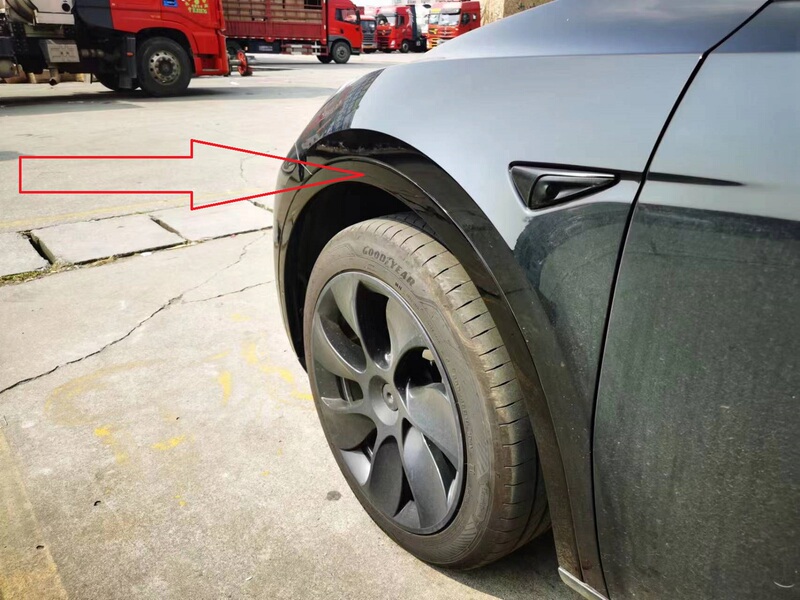 Tesla Model Y Super Cool Black Warrior Spray Paint Glossy or Primer DIY Upgrade Modified Style Personalized Wheel Arches Tesla Model Y Super Cool Black Warrior Spray Paint Glossy or Primer DIY Upgrade Modified Style Personalized Wheel Arches