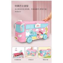 Play house bunny bus car toy RV girl birthday gift doll house 3-6 years old 8 children Christmas