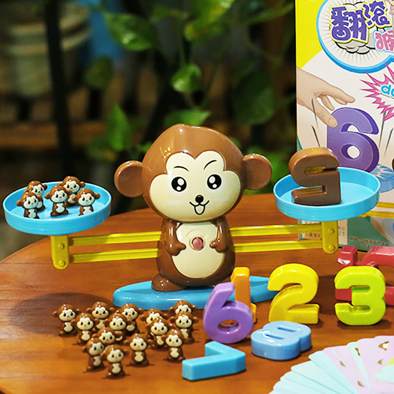 Mon Maths Teaching Aids Elementary School Arithmetic Plus Subtraction Counter Kindergarten Day Flat Scale Children Puzzle Tabletop Toy