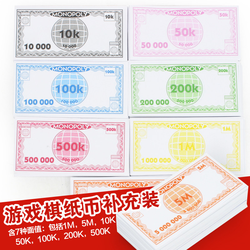 Monopoly Game Chess Adult board game Banknote Supplement pack World Tour Strong hand Chess Children's puzzle board game