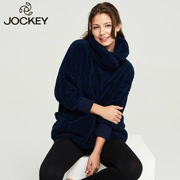 J Racer nhà quần áo phụ nữ quần áo áo khoác san hô lông cừu dày ấm cao cổ áo thun áo ngủ mùa thu và mùa đông sản phẩm mới