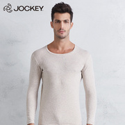 Jockey nam cổ tròn bông ấm top 2 piece thoải mái thở ánh sáng mùa thu quần áo của nam giới ấm dài tay áo