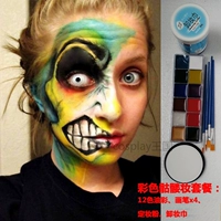 22. Цветной скелетный макияж