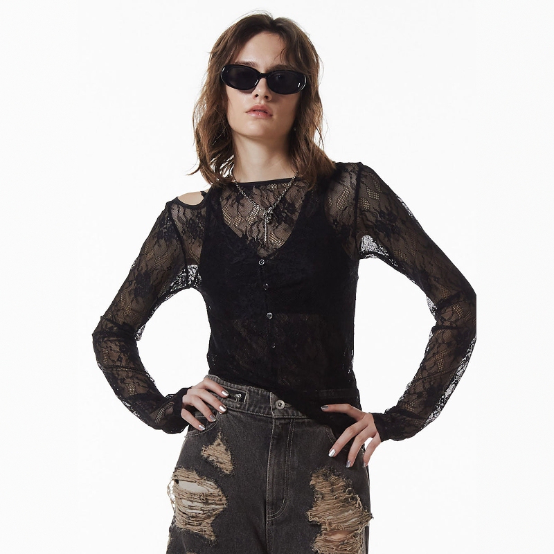 Hoshino's Daily Order Torowee 25 New Style Sexy, Fashionable and Unique 2-Way Lace Top Shirt