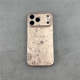 Black Embossed Cross Leather Phone Case for iPhone 17, 16, 15, 14 and 13