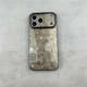Black Embossed Cross Leather Phone Case for iPhone 17, 16, 15, 14 and 13