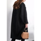 2023 Spring New Style Cocoon Double-sided Woolen Jacket Large Fat MM Medium Long Double-sided Cashmere Coatless Women