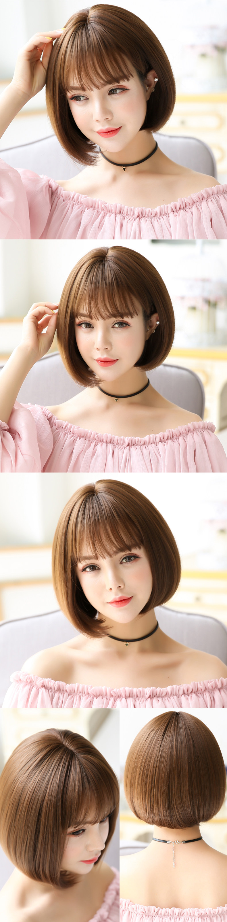 Perruque cheveux raides Court - Ref 2613219 Image 9