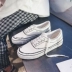 18 mùa thu mới cá tính graffiti hipster chic Phiên bản Hàn Quốc của giày trượt ván hoang dã để làm giày cũ nhỏ bẩn giày vải sinh viên giày the thao nữ Plimsolls