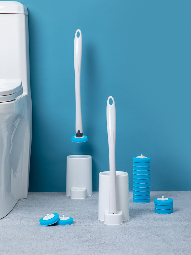 Disposable Toilet Brush Wash Toilet Blue Bubble Brush Suit No Dead Angle Home Long Handle Clean Toilet God