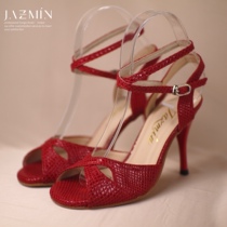 eyeshadow Argentina tango Tango dance shoes professional classic Bull Leather big bottom fine heel and European and American cingulum