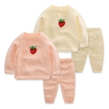 Детский свитер, кардиган, осенний трикотажный комплект для раннего возраста, 0-1-2 лет