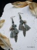 25SUMMER Tribal Princess Wandering Style Distressed Feather Tassel Earrings Retro Ethnic Style Earrings for Women