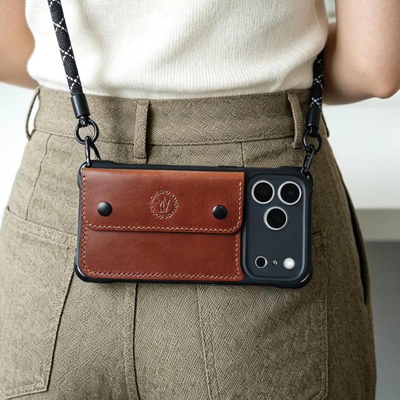 Apple 18Pm iPhone 17Promax Genuine Leather Phone Case with Lanyard, Can Be Worn Cross-Body, Niche Retro 2026 New Model, Unisex 16 Phone Protective Case Apple 18Pm iPhone 17Promax Genuine Leather Phone Case with Lanyard, Can Be Worn Cross-Body, Niche Retro 2026 New Model, Unisex 16 Phone Protective Case