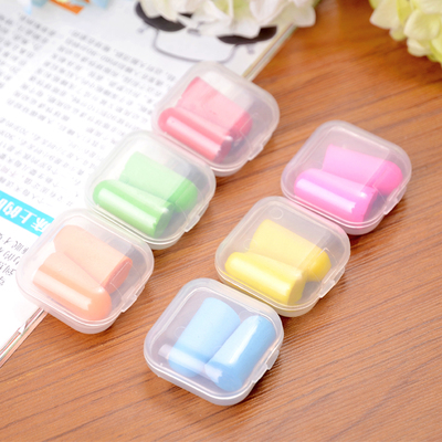 Korean version of cute candy color anti-noise men and women learn to reduce mute anti-noise sleep sleep soundproof earbuds