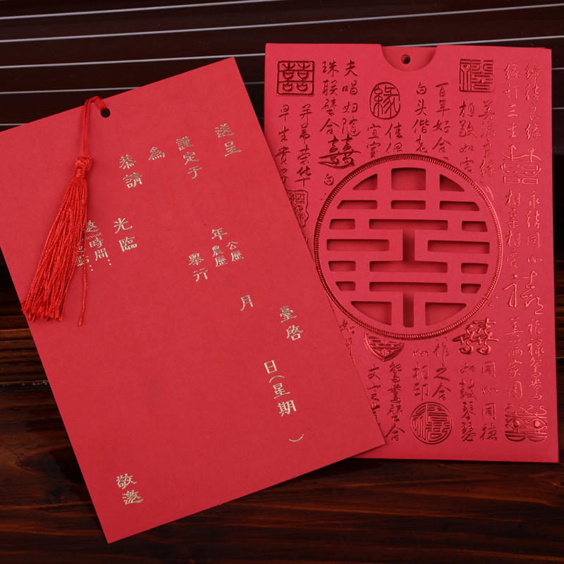 invitation wedding creative 2019 chinese style invitation wedding wedding invitation high end personality hollow invitation custom print high end invitation