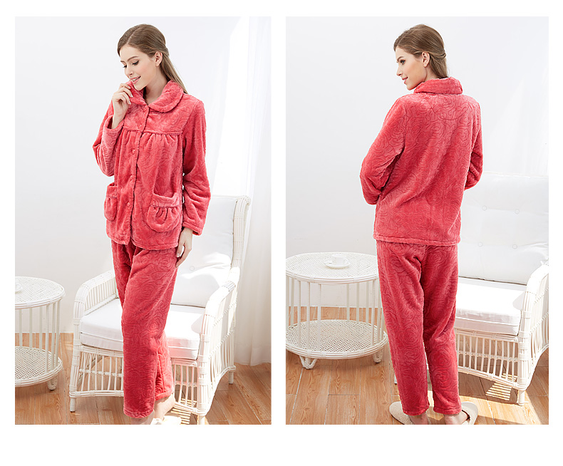 Pyjama pour femme à manches longues - Ref 2992373 Image 10