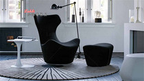 Lahti Modern Minimalist Style Casual Chair Yuanbao Turntable Chair Nordic Designer Creative Styling Living Room Balcony
