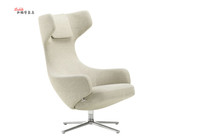 Nordic leisure chair simple recliner chair negotiation chair model room chair foot armrest sofa chair designer furniture