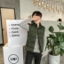 Vest nam mùa thu đông xuống vest vest vest đệm nam giản dị áo khoác Hàn Quốc phiên bản Hàn Quốc đẹp trai áo ba lỗ trắng Áo vest cotton