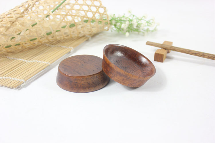 Đĩa gỗ tròn xương đĩa nhỏ món ăn hạt dưa hạt nut đĩa gỗ nhà trà khách sạn cung cấp ngày sáng tạo ẩm thực Hàn Quốc khay gỗ đựng thức ăn