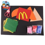 Детский художественный набор материалов для детского сада, трехмерные художественные наклейки на липучке, DIY