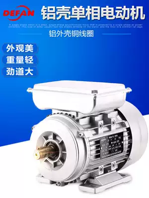 Defan YL aluminum shell single-phase 220V motor household two-phase AC asynchronous motor copper core aluminum alloy horizontal B3