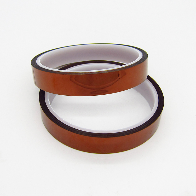 15MM vàng ngón tay băng nhiệt độ cao in 3D băng cách nhiệt polyimide băng truyền nhiệt nâu keo mút 2 mặt