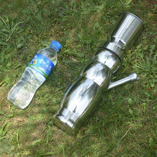 Портативный кальян из провинции Юньнань, большой мундштук из нержавеющей стали