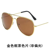 Неполяризованная коричневая пленка в золотой оправе