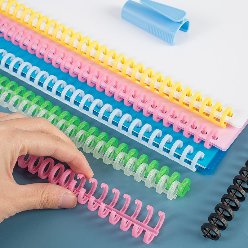 Binding ring buckle binding strip porous puncher A4 30 holes B5 26 holes file plastic loose-leaf paper chain