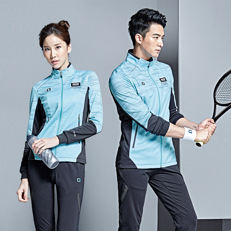 2020 new Korean badminton suit long sleeve suit women's sports competition uniforms customised autumn and winter long pants men 's 