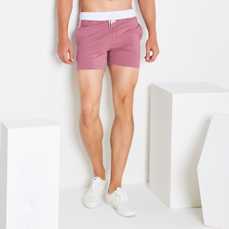 Quần short cotton thể thao nam ba quần thể thao quần thể dục bó sát chạy siêu ngắn gợi cảm quần short kaki nam