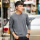 Vải huyền thoại sợi tinh khiết màu tròn cổ áo thun vài chiếc áo len len đáy nam phiên bản Hàn Quốc của áo khoác lưới màu đỏ