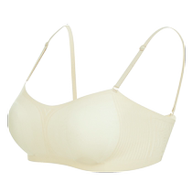 Lift-up underwear for women with small breasts gathered to make them look bigger and naked to hold the secondary breasts and prevent sagging without leaving any traces. Summer thin breathable bra